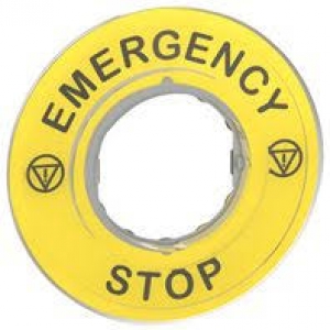 Etykieta emergency STOP 3D ZBY9320